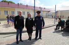 Благодаря депутату Брянской областной Думы Александру Жутенкову в Брянской воспитательной колонии появилась волейбольная площадка